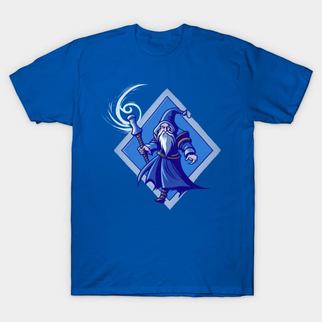 Blue Wizard T-Shirt by Octoprocessor